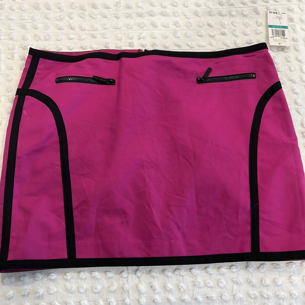 Hot pink mini skirt